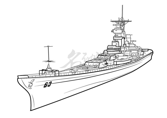 本期的教大家一个简单画战舰的画法内容就到这啦!