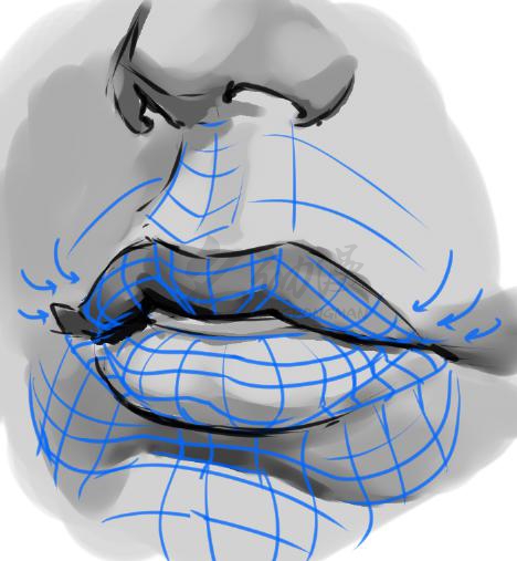 人物头像之鼻子和嘴巴的绘画技巧