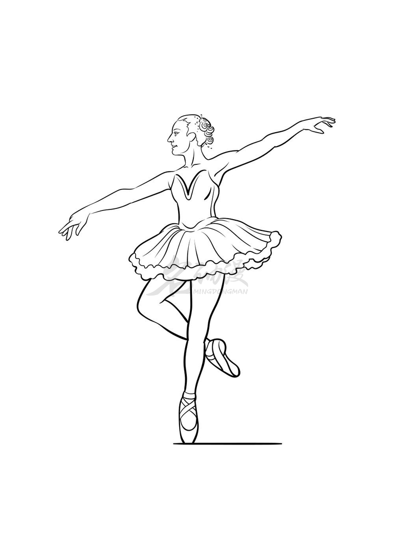 关于舞蹈的画作简单图片